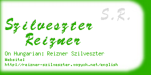 szilveszter reizner business card